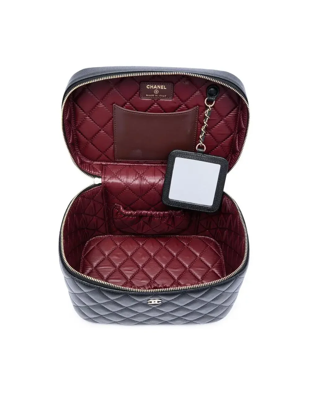 Chanel Medium Cc Quilted Caviar Vanity #290401C25B